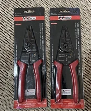 (2x) YIYITOOLS Wire Stripper Cutter Wire Stripping Tool 8in, Multi-Function Hand