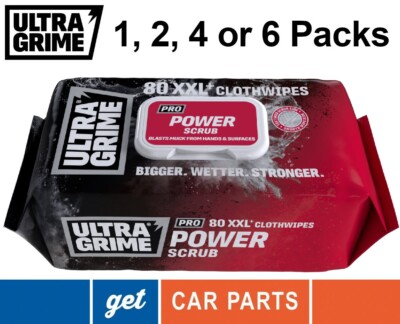 UltraGrime Pro Power Scrub Industrial Strength Feuchttücher XXL+ im 80er Pack