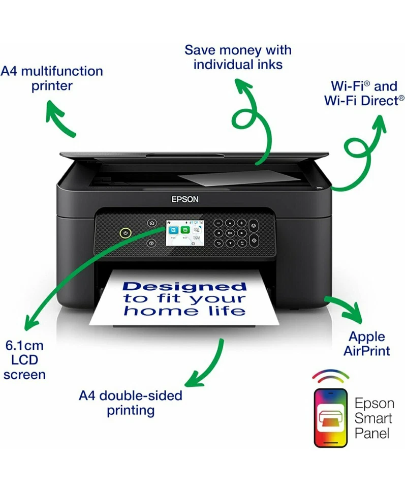 Epson Printer Expression Home XP-4200 All-in-One WiFi Inkjet Printer - Black - Image 4 of 4