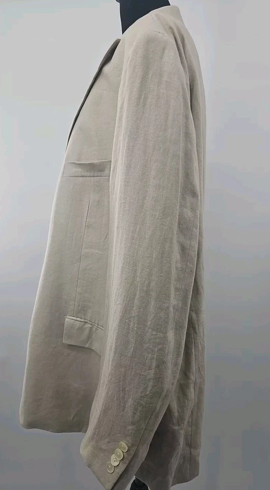 Lauren Ralph Lauren черный ярлык мужской Blazer 52R бежевый льняной Sport пальто куртка - Изображение 2 из 4