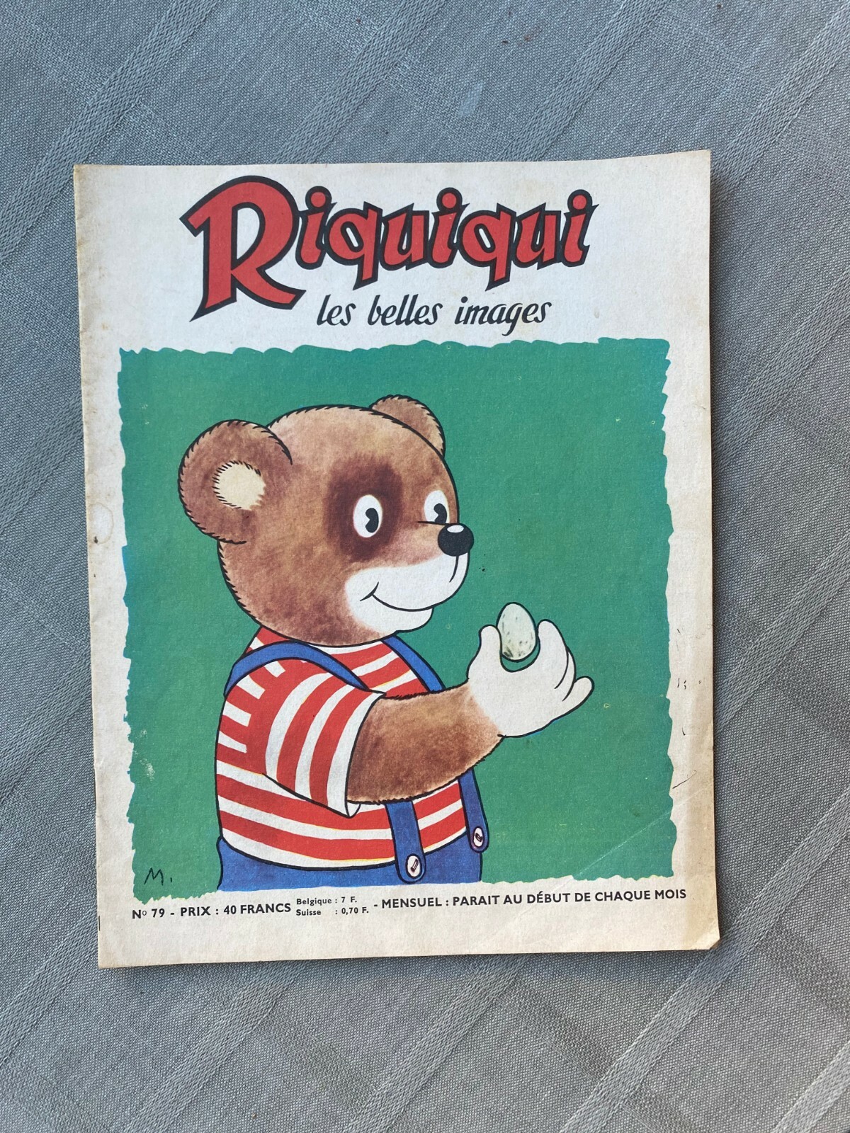 Riquiqu The Beautiful Images No. 79 April 1958 In Very Good Condition