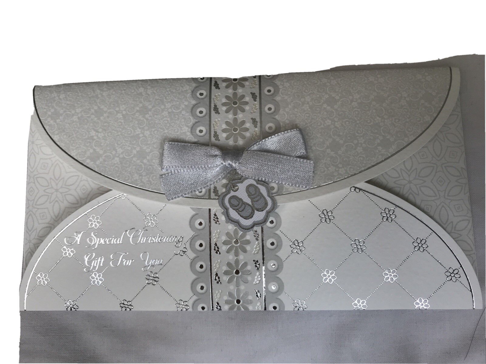 HANDGEFERTIGTE TAUFGESCHENKGELDBÖRSE mit Umschlag Geschenkkarte versandkostenfrei
