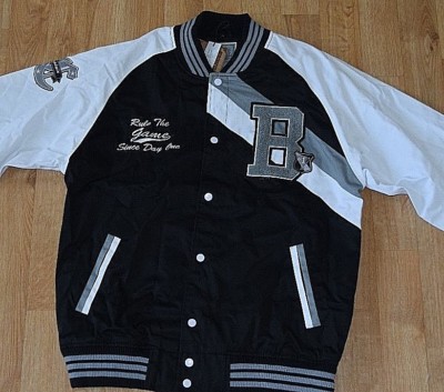 BOSTON Springfield Classic RAW BLUE XL School Letter Captain Jacket Coat basebal