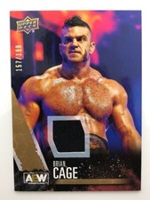 Brian Cage Gold Relic 157/199 Upper Deck AEW 2021 
