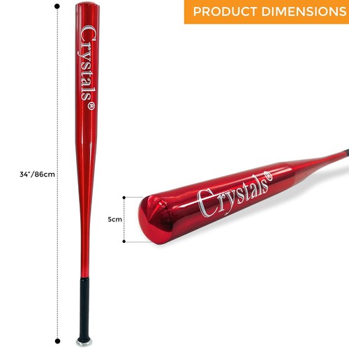 32/34" Heavy Duty Metal Baseball Bat Rounder Softball Pole Stick Stainless Steel - Picture 21 of 31