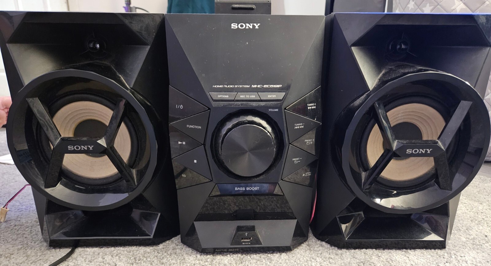 Sony MHCEC619iP Cd Radio iPod iPhone USB Tuner Compact Hifi Home Audio