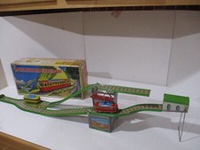 ROCKY MOUNTAIN EXPRESS WAY TRAIN- Wind Up- All Tin- Excellent Cond Japan