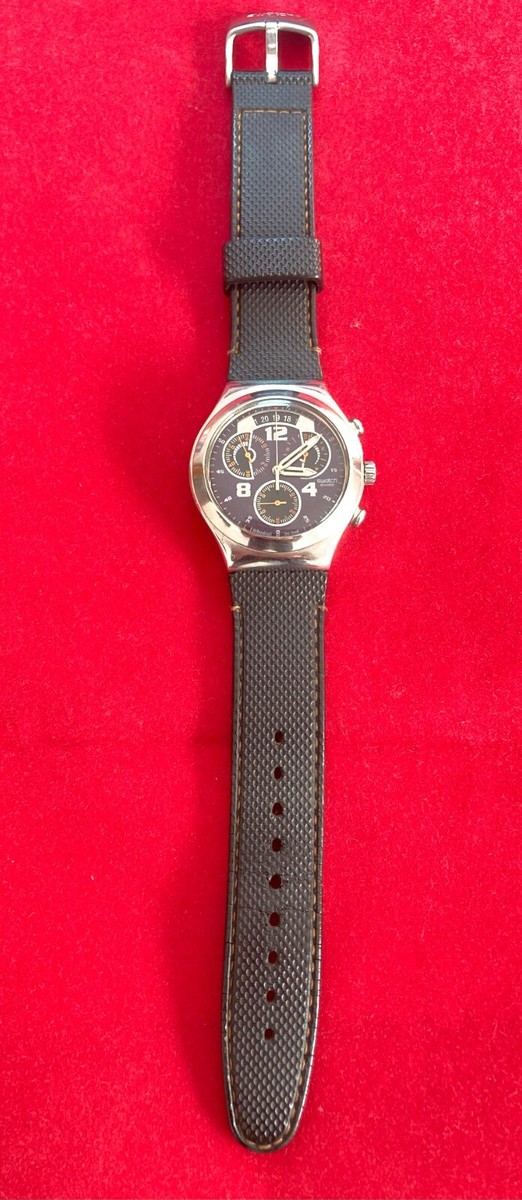 SWATCH IRONY CHRONOGRAPH WATCH AG-2008 Swiss Wristwatch Date