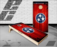 Tennessee Flag Wood Cornhole Boards Bean Bag Toss Game