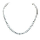 Finish Lab Diamonds 3mm Chain/Bracelet Unisex Solitaire Tennis Necklace Silver