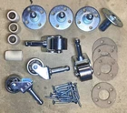 Set/4 1 3/8" diameter Piano Casters/Wheels for Vertical/Upright Piano w/hardware