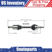 For 2002 2003 Nissan Maxima w/Manual Trans. Front Left Driver Side CV Axle Shaft