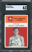 1961 Fleer Basketball #26 Rudy Larusso SGC 6