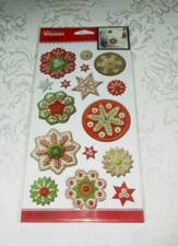 Jolee's Boutique Holiday Stickers 16 Pieces Dimensional Snowflakes EK Success