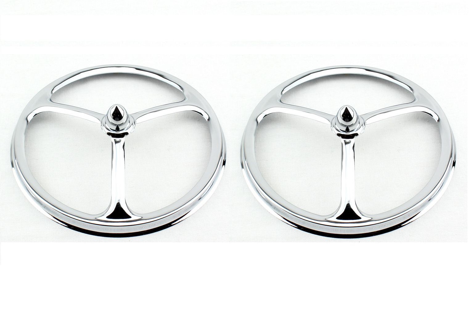 7' Headlight Headlamp Bulbs Rings Bulb Covers Lucas Tri Bar Spike