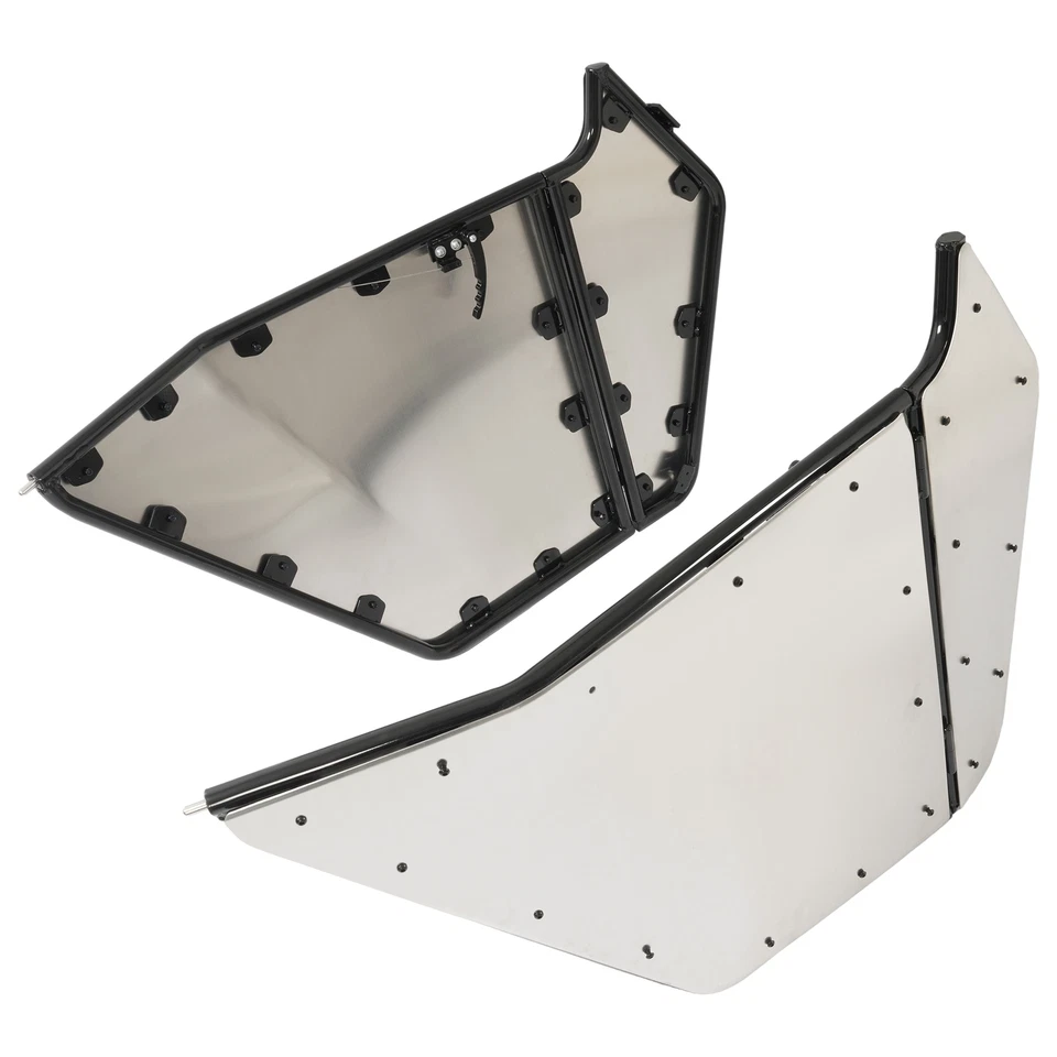 Powder Coated Steel Black Full Door Set For Yamaha Rhino 4x4 2007-2013 - Image 3 of 4