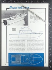 1969 1) page FEATURE on Winner International 23 boat runabout fisherman