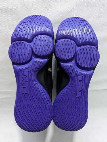 MEN'S NIKE LEBRON WITNESS V LOW "LAKERS" FIERCE PURPLE GOLD BLACK CQ9380-003 14 - Picture 8 of 9
