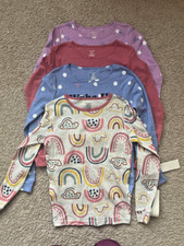 4x Carter  s Kids PJ Tops Size 14/14A  Assorted Long Sleeve Pajama Shirts Lot