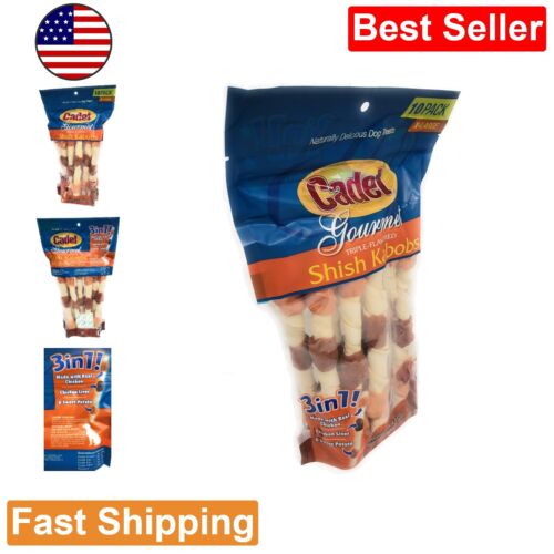 Jumbo Gourmet Triple-Flavored Shish Kabobs - 10pk, Chicken Liver, Sweet Potato