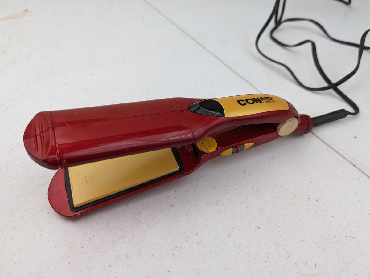 Conair Flat Iron Electric Hair Salon Tool Straightener Red  display picture 1