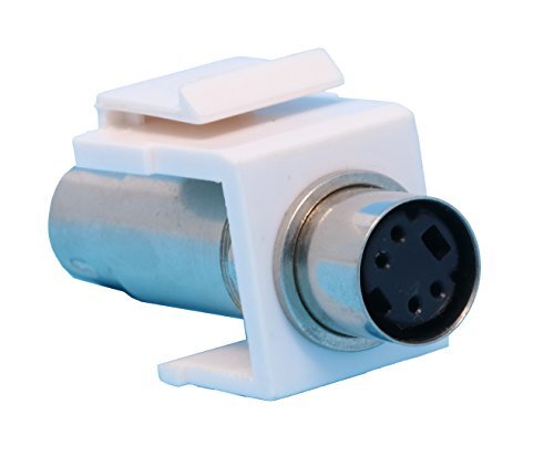 RiteAV S-Video Silver Keystone Jack Coupler White Female/Male