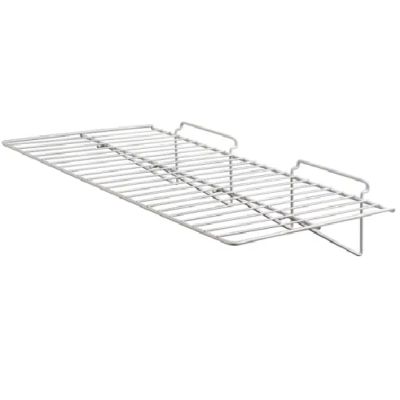 Étagère Droite En Fil Métal Econoco WTE/2412 - Lot De 6, Blanc, Pour Panneaux De Grille - Neuf