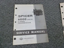 Dana Spicer 6000 5-Speed Transmission Shop Service Repair Manual xz