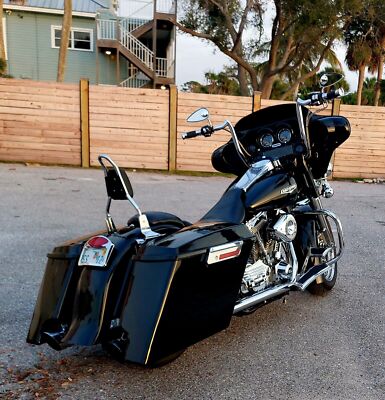 Fat Ass Wide Width Extended Stretched Hard Saddlebag For Harley