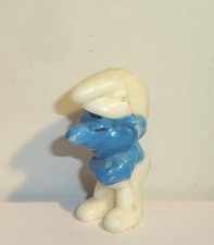 GIGGLES SMURF *with swelling seam* E. D. D. S. Smurfs 1983 ORIGINAL