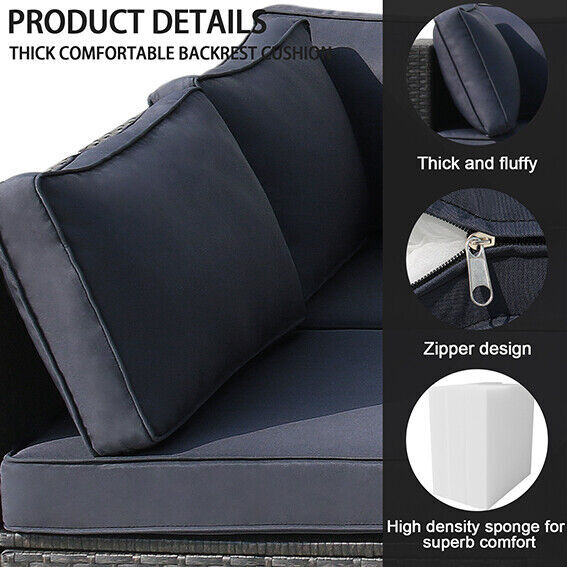 14 PCs Outdoor Patio Furniture Chair Cushions Set Replacement Sofa