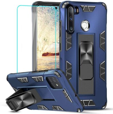 Shockproof Case For Samsung Galaxy A01 A11 A21 Case Hard Cover+ Tempered Glass