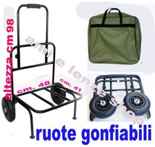 CARRELLO PORTA ATTREZZATURA DA PESCA IN METALLO CARPFISHING ROD POD BORSA FODERO