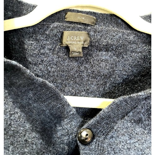 J CREW Kids Slim Fit Merino Wool Cardigan Sweater Sz L - Picture 3 of 6