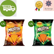10 Pack X Kitco Mexita Chips Tortilla Nacho Cheese Sweet Sour Flavor