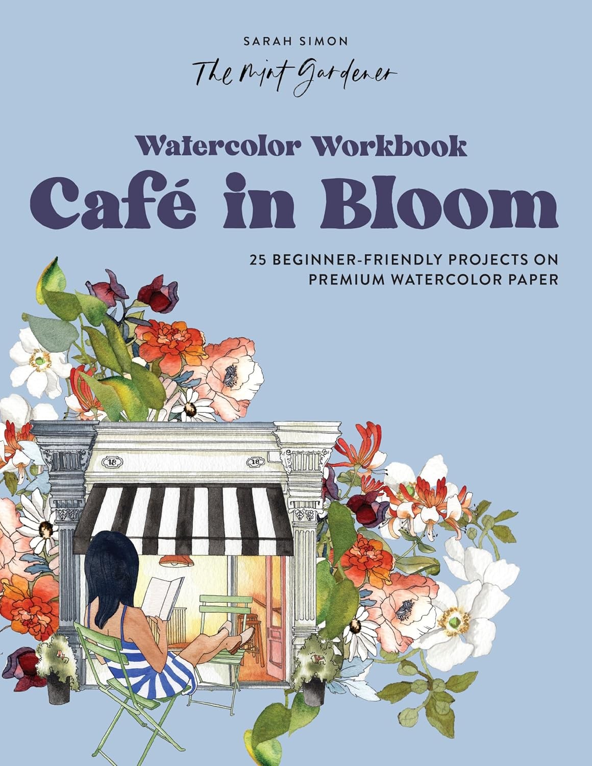 Watercolor Workbook: Café in Bloom: 25 Beginner-Friendly Projects on Premium W - Image 7