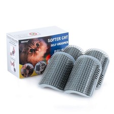 IMISNO Cat Self Groomer Toy Wall Corner Massage Comb 5.1"x3.34", 4GRAY