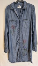 Vintage Womens True Religion Denim Tencil Sequin Dress XS Uk 10