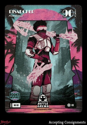 2025 Bo Jackson Battle Arena Alpha Update 1st Edition Ice Rookie #101 Risarcher
