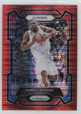 2023-24 Panini Prizm Red Seismic Prizm 275/299 Kawhi Leonard #4 0e50
