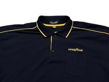 Camiseta Goodyear Para Hombre - Corte Regular, Color Negro, Con Parche De Etiqueta, Estilo Casual Y Urbano