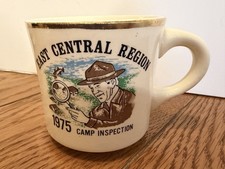 VTG 1975 Boy Scouts Of America East Central Region Camp Inspection Coffee Mug