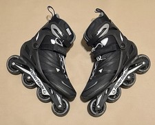 Rollerblade Zetrablade Inline Skates Men  s Size 10 Black Used Roller Blades