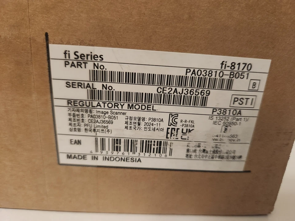 Fujitsu fi-8170 Color Scanner Tested Works Perfect Tray Risers Card Catch Richoh - Image 2 of 4