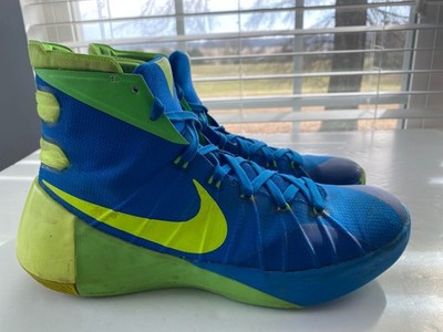 Men's Sz 10 Nike Hyper Dunk 2015 Soar/Volts Green Strike