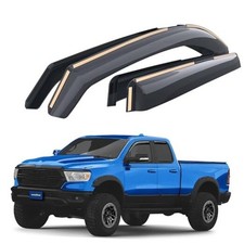 Shatterproof in-Channel Window Deflectors for Trucks Dodge RAM For RAM 19-26