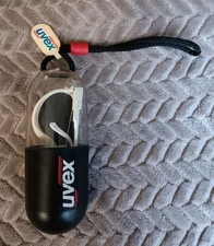 Uvex Sportsstyle White Supershield Snow Glasses Vtg Case Polavision Anti Fog