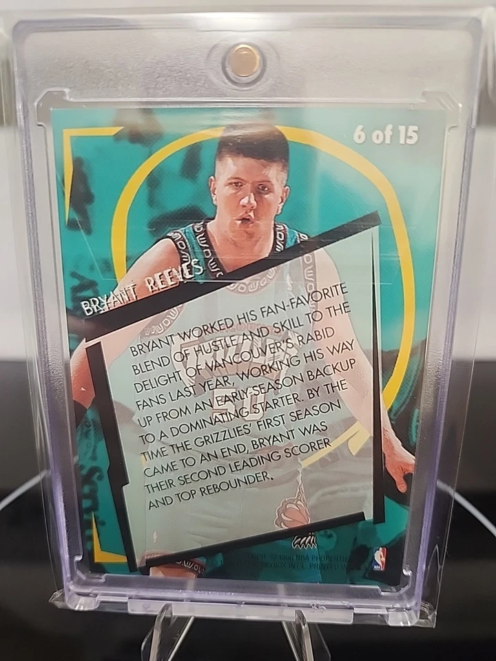 Fleer Bryant Reeves 1996-97 "Big Country" novato rebobinado 6 de 15-Grizzlies Foto 4 de 4