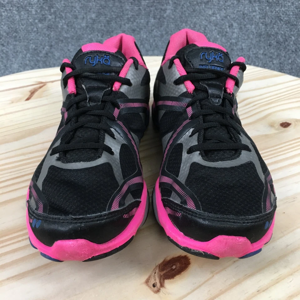 Ryka Shoes Womens 6.5 M Influence Athletic Training Sneakers Black Pink Lace Up - Image 4 of 4