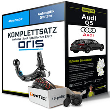 Für AUDI Q5 Typ FYB , FYG Anhängerkupplung abnehmbar +eSatz 13pol 16- NEU ABE
